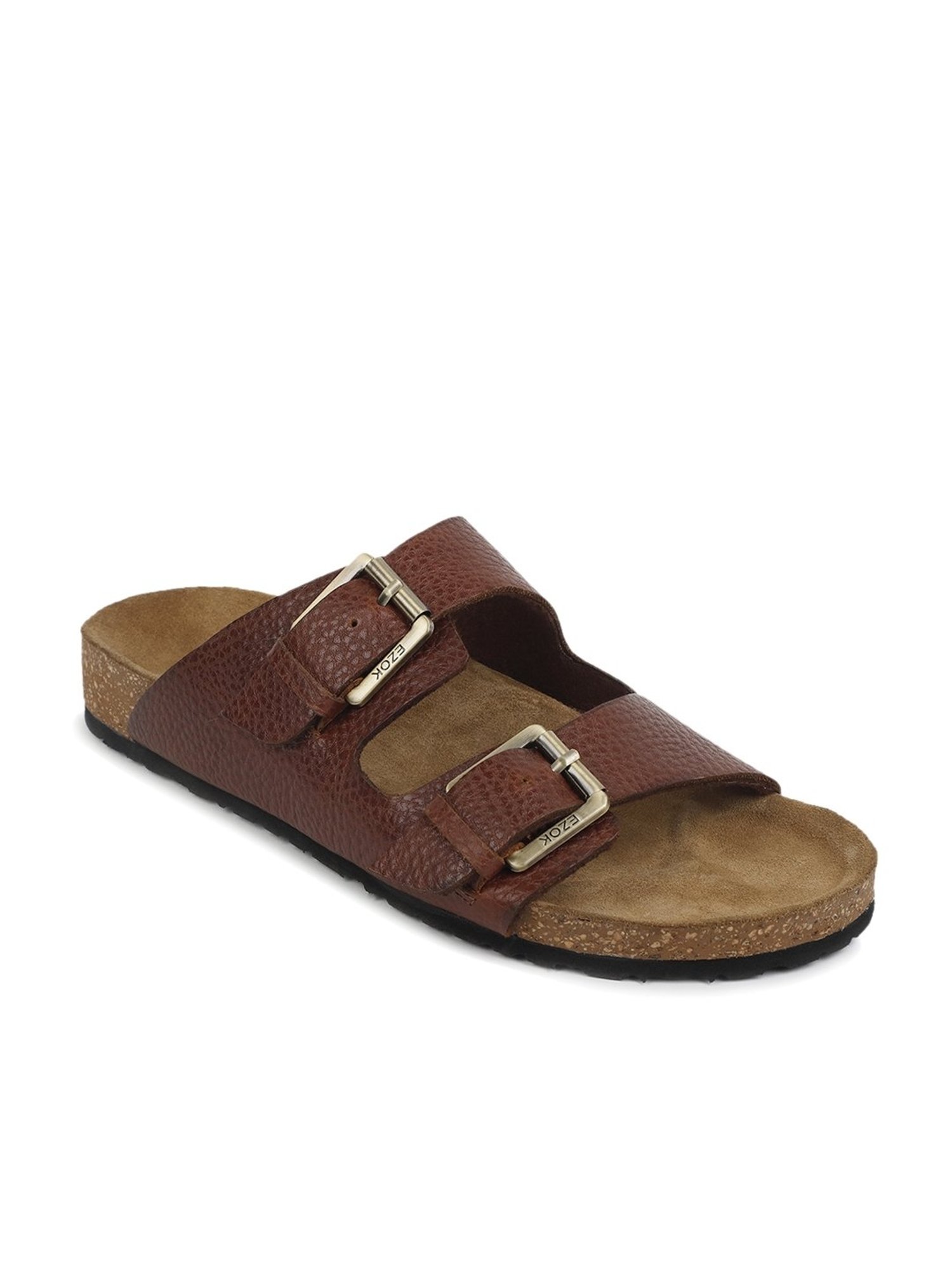 EZOK Men's Brown Casual Sandals
