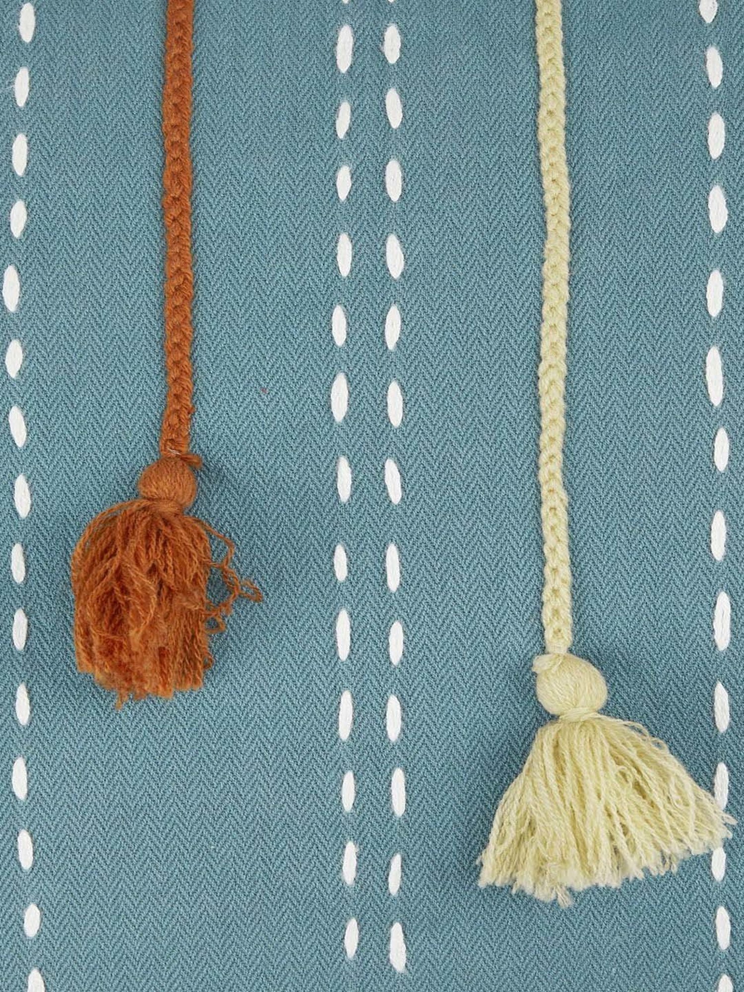 Living Scapes by Pantaloons Blue Cotton Cushion Cover