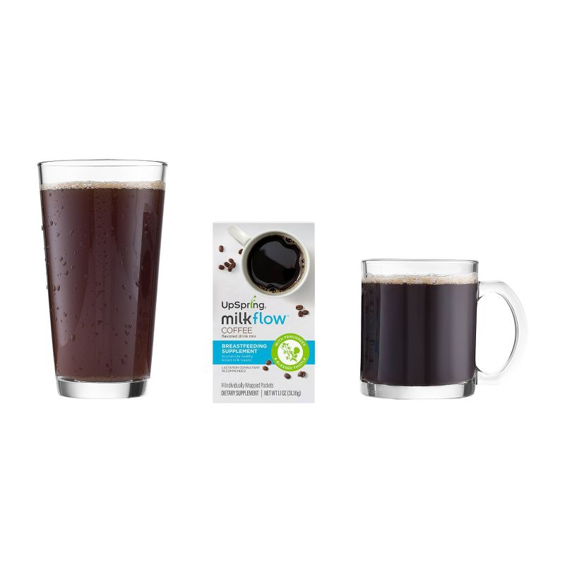 UpSpring Milkflow Fenugreek and Blessed Thistle Lactation Supplement Coffee Drink Mix - 14ct