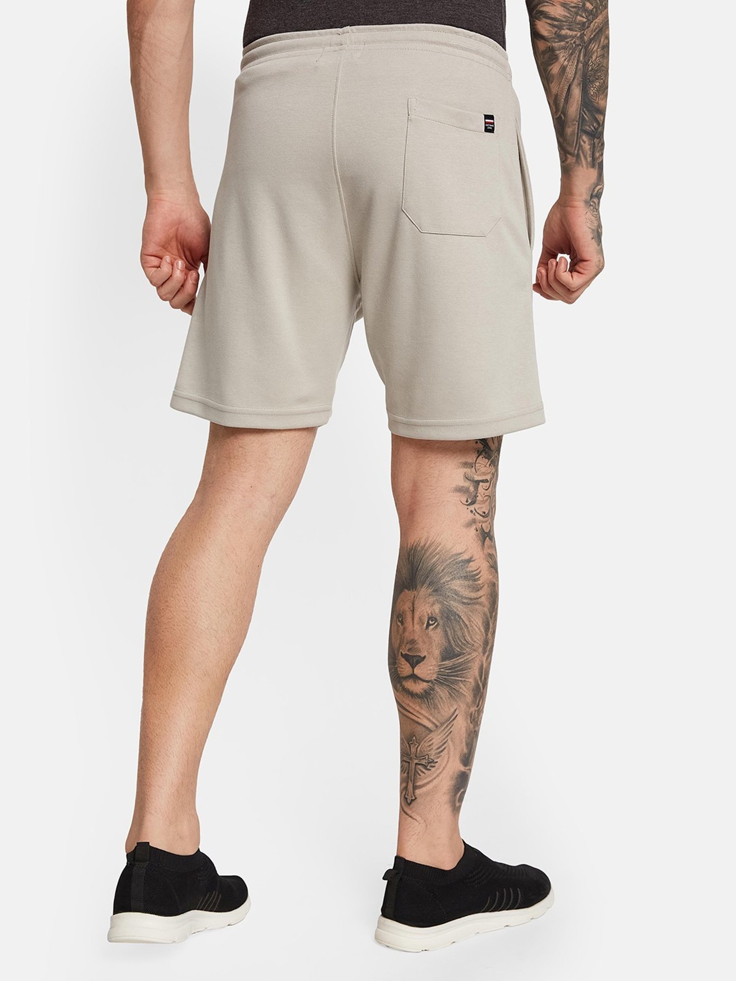 Octave Sand Cotton Regular Fit Shorts