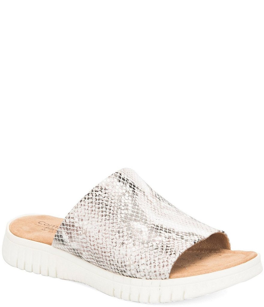 Comfortiva Carmila Snake Print Sporty Slides