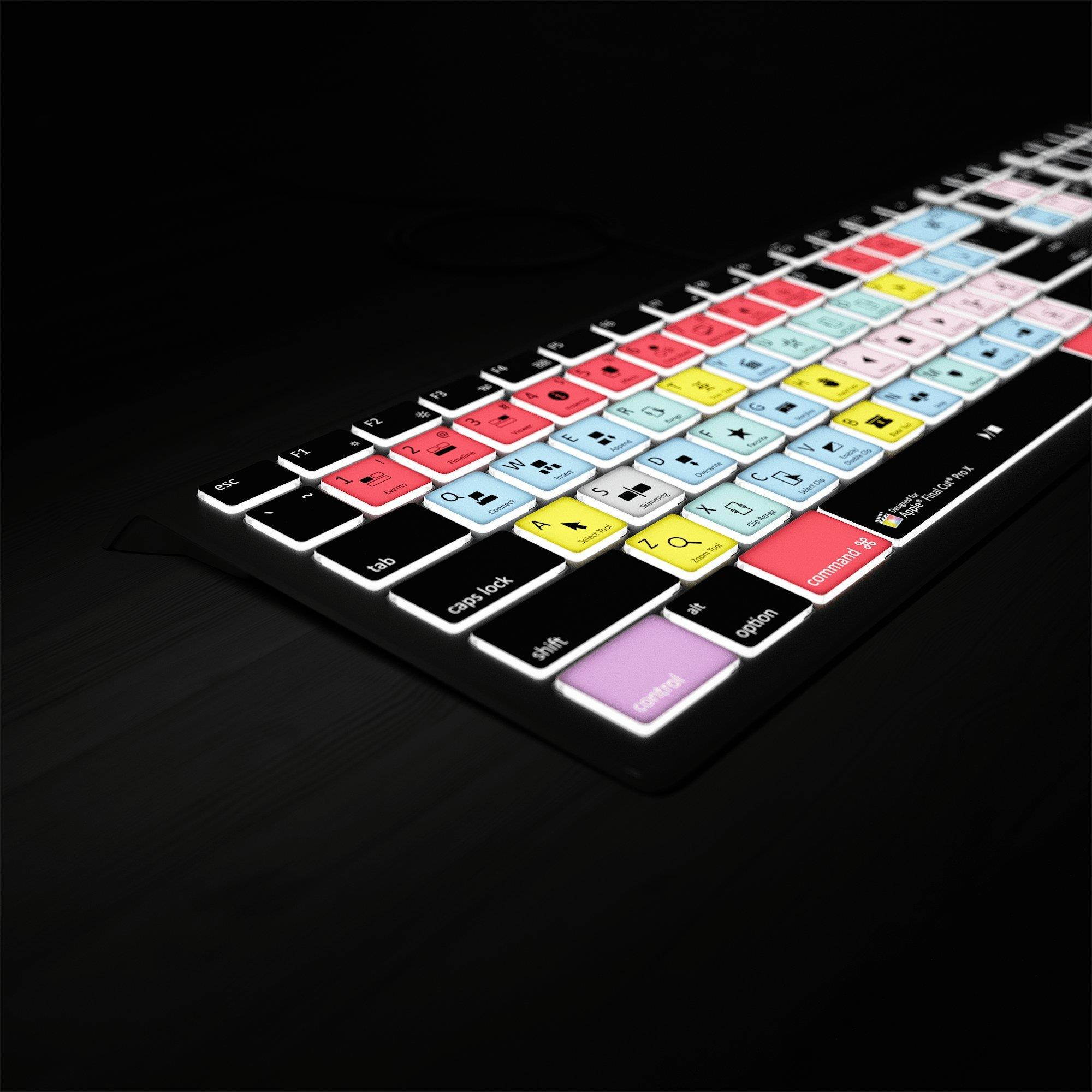 Final Cut Pro X Backlit Keyboard