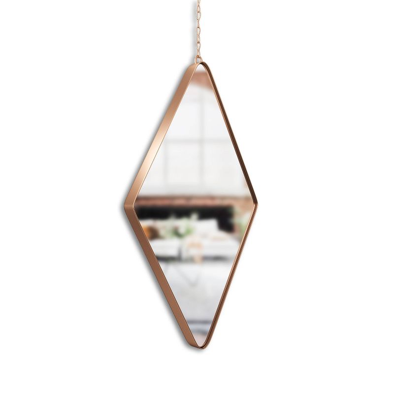 Set of 3 Dima Diamond Wall Mirror Copper - Umbra