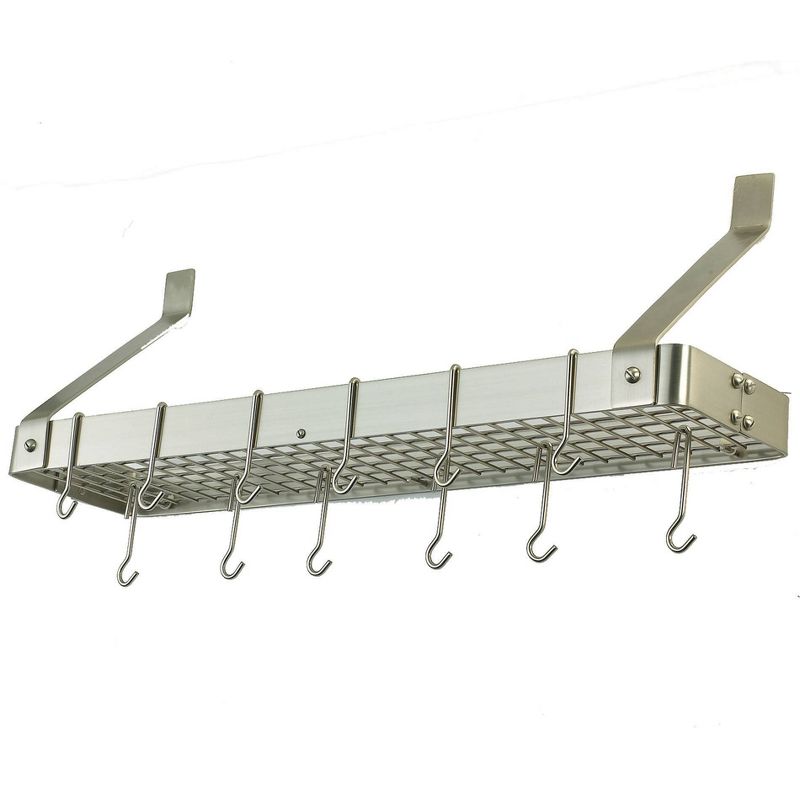 Range Kleen Pot Rack Bookshelf - Stainless Steel