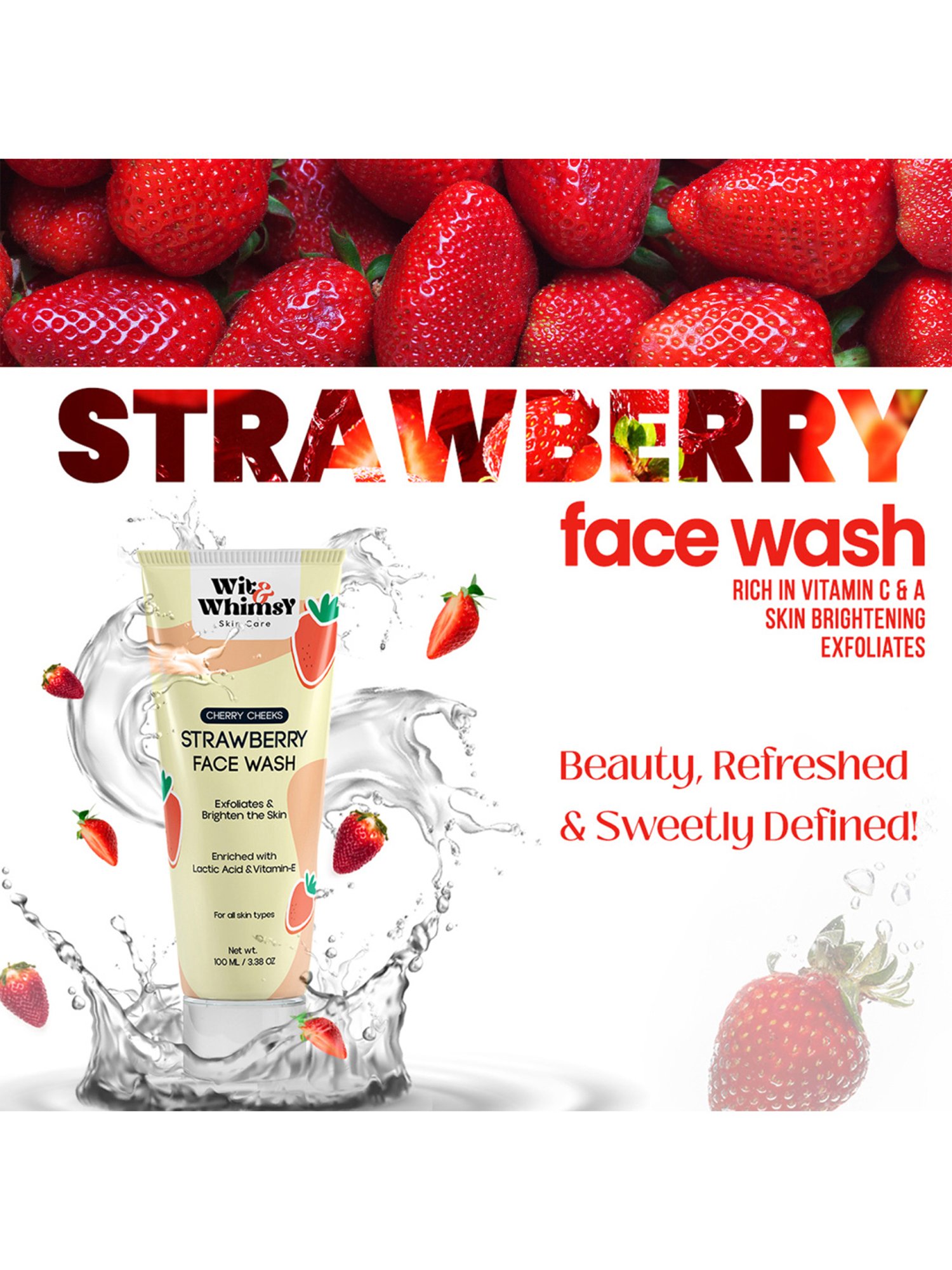 Globus Naturals Rice Ceramide Radiance Face Wash - Pack of 3