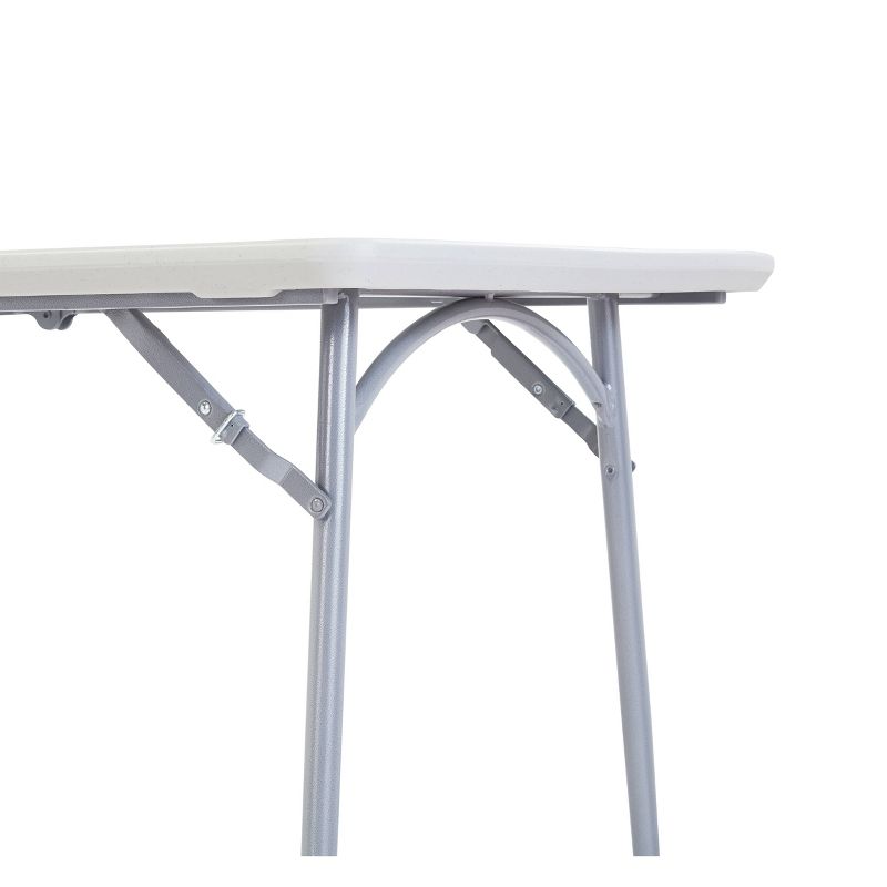 30"x72" Heavy Duty Fold In Half Table Speckled Gray - Hampton Collection