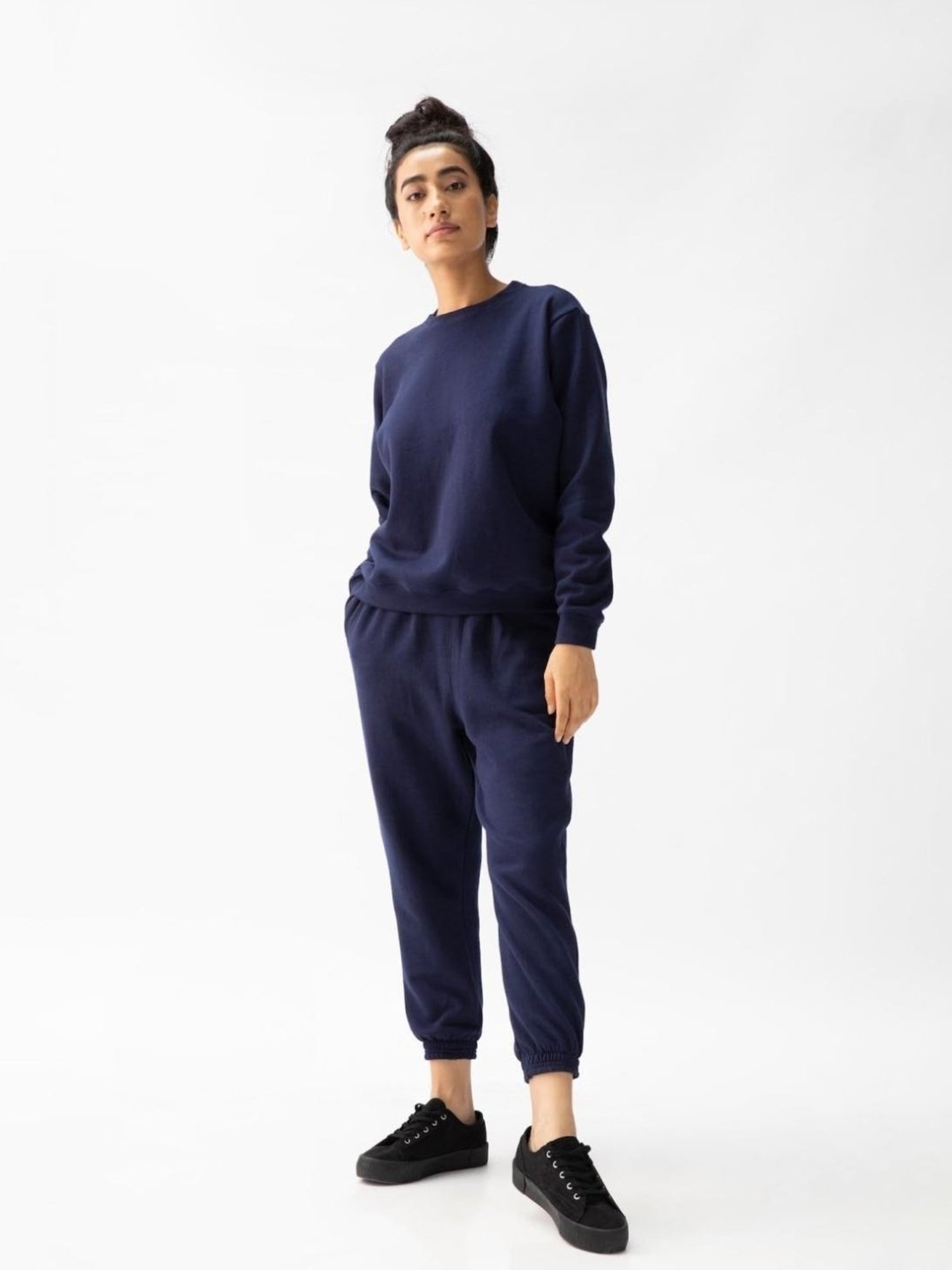 Saltpetre Classic Organic Cotton All Season Navy Blue Sweatshirt