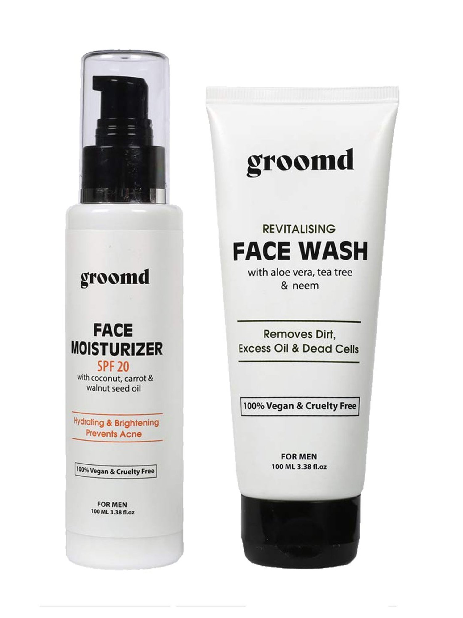 Mancode Detoxifying De Tan, Vitamin C & Acne Control Tea Tree Foaming Facewash (Pack of 3)