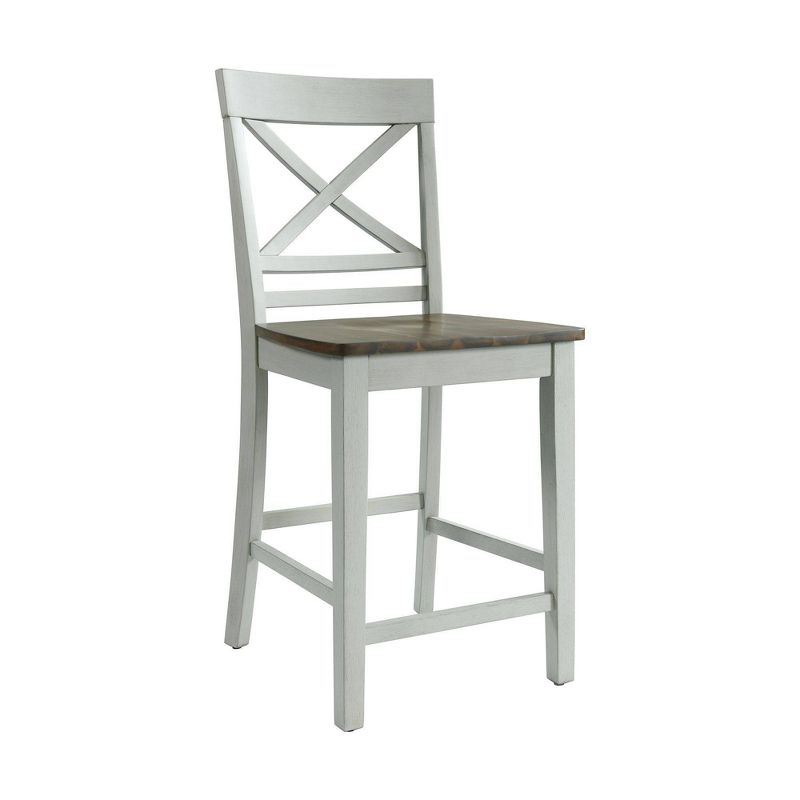 5pc Bedford Counter Height Dining Set and 4 Chairs Brown/Cream - Picket House Furnishings