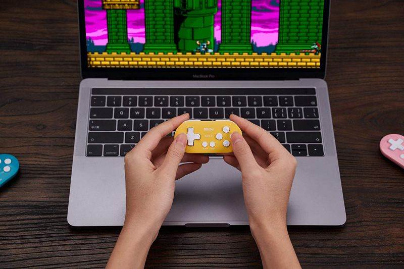 8Bitdo Zero 2 Bluetooth Key Chain Sized Mini Controller for Nintendo Switch, Windows, Android and macOS (Pink Edition)