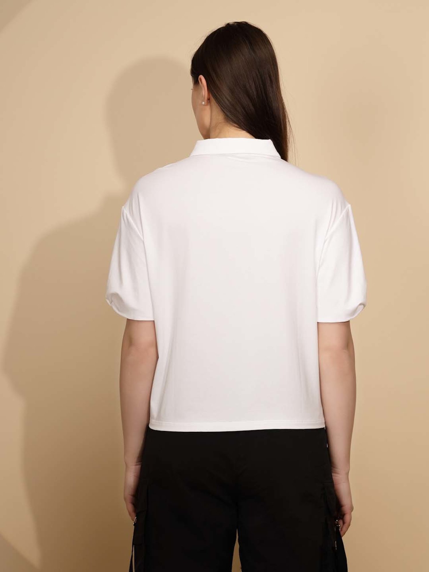 Global Republic White Graphic Print T-Shirt