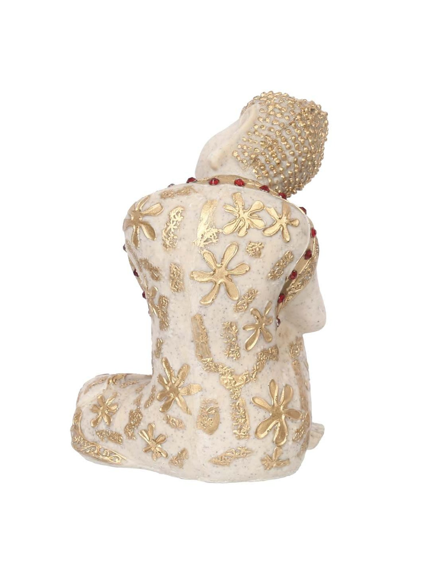 eCraftIndia Pleasing Resting Buddha on Knee Polyresin Decorative Showpiece