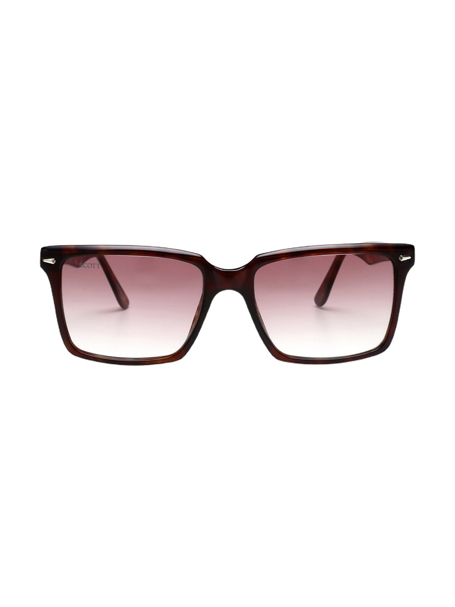 Scott Pink Rectangular Unisex Sunglasses