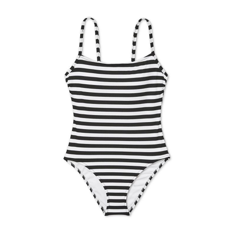 Women's Tall/Long Torso Bandeau Tie Back One Piece Swimsuit - Shade & Shore™ Teal XL Long