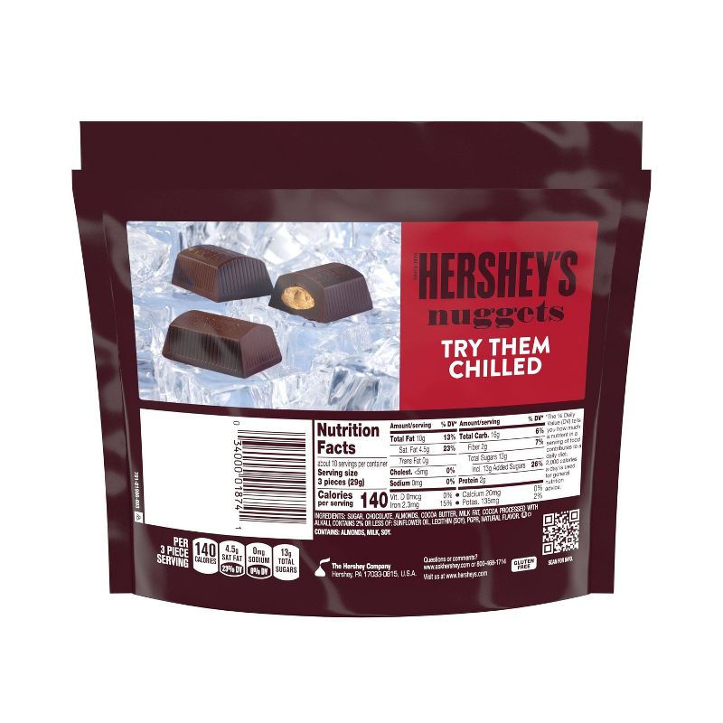 Hershey's Nuggets Dark Chocolate with Almonds Share Size - 10.1oz