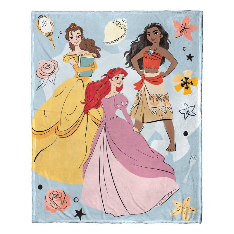 Disney Princess Cloud Pillow and Throw Set