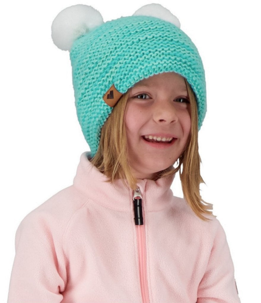 Obermeyer Little/Big Girls Glen Faux-Fur Pom-Pom Beanie
