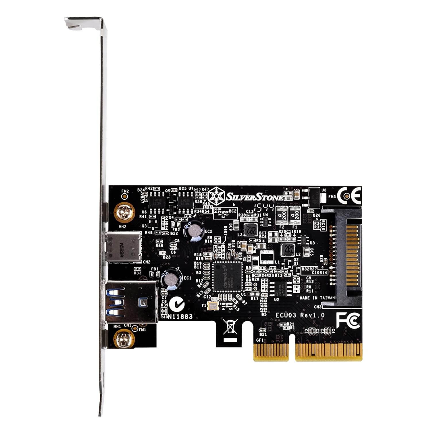 SilverStone Technology USB 3.1 External Type A & Type C Pci-E Card ECU03 Components Other