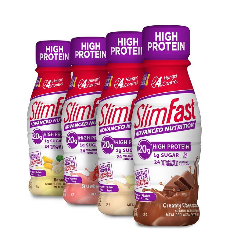 SlimFast Advanced Nutrition High Protein Meal Replacement Shake - Vanilla Cream - 11 fl oz/8pk