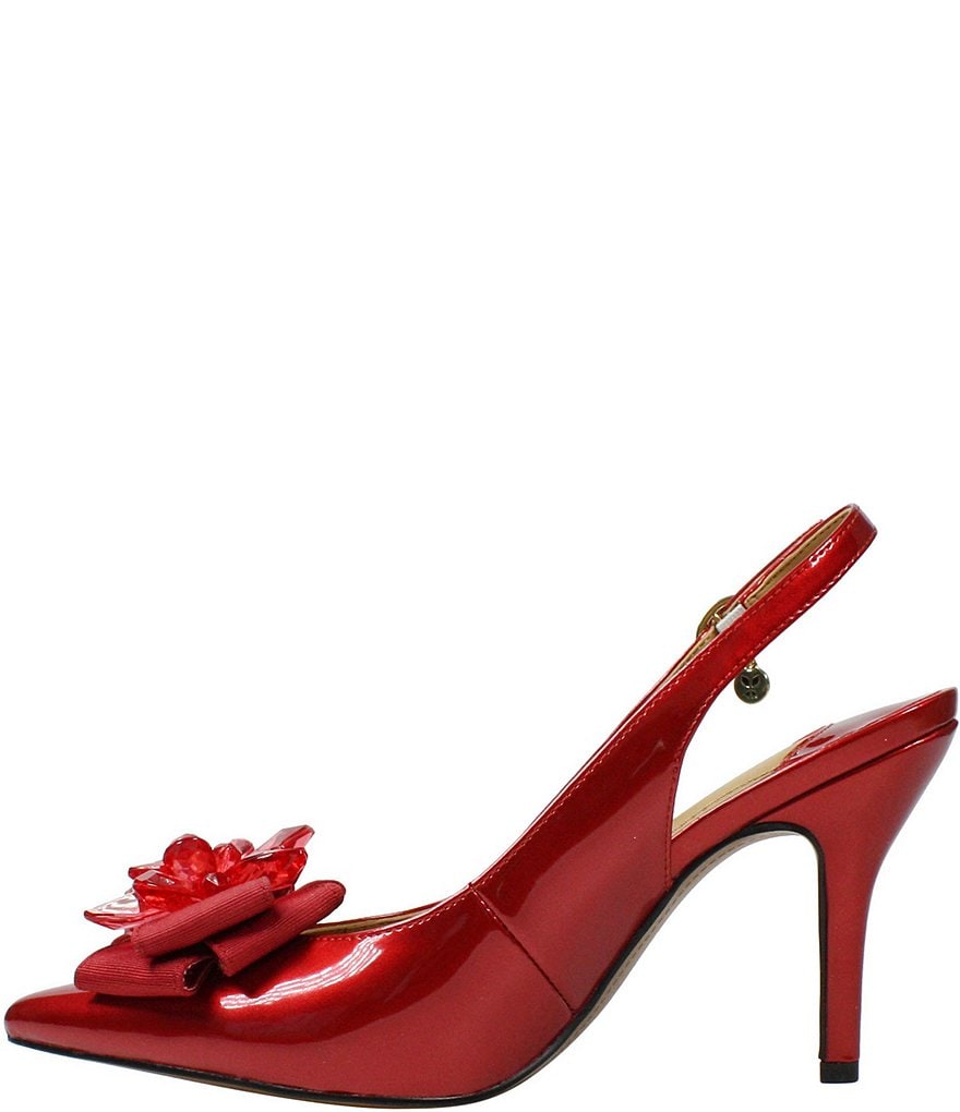 Trotters Kari Pearlized Leather Block-Heel Pumps