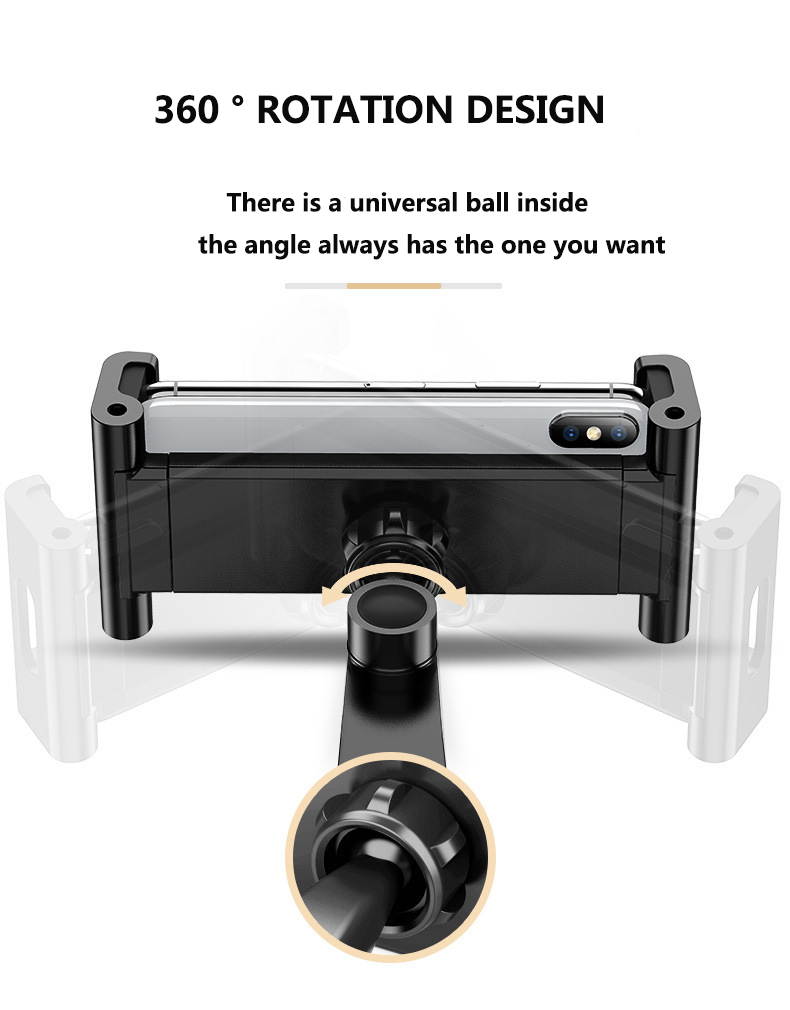 Universal Wall or Desktop  360&deg; Rotating Phone Holder Clips Tablet Stand Digital Kitchen Mount Stand Tablet Metal Bracket Smartphones Holders