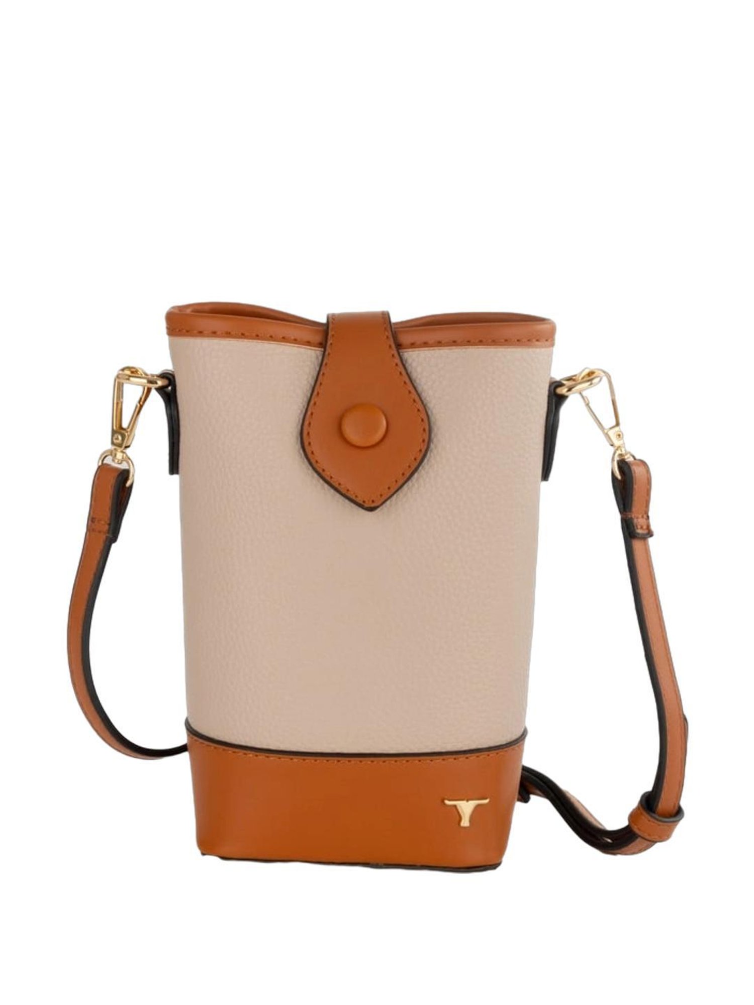 BULCHEE Beige Solid Sling Handbag