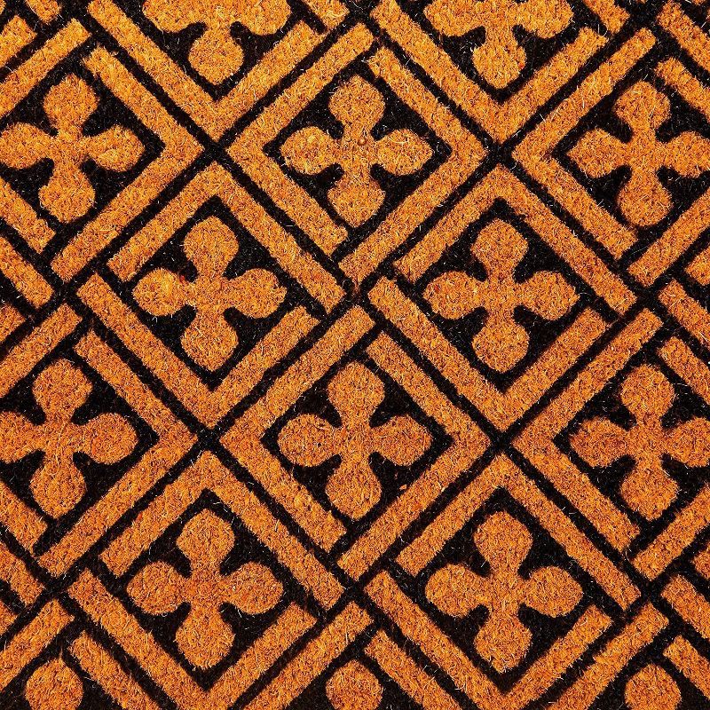 Evergreen Flag Cambridge Welcome Burlap Sassafras Switch Mat - 22" Long x 10" High