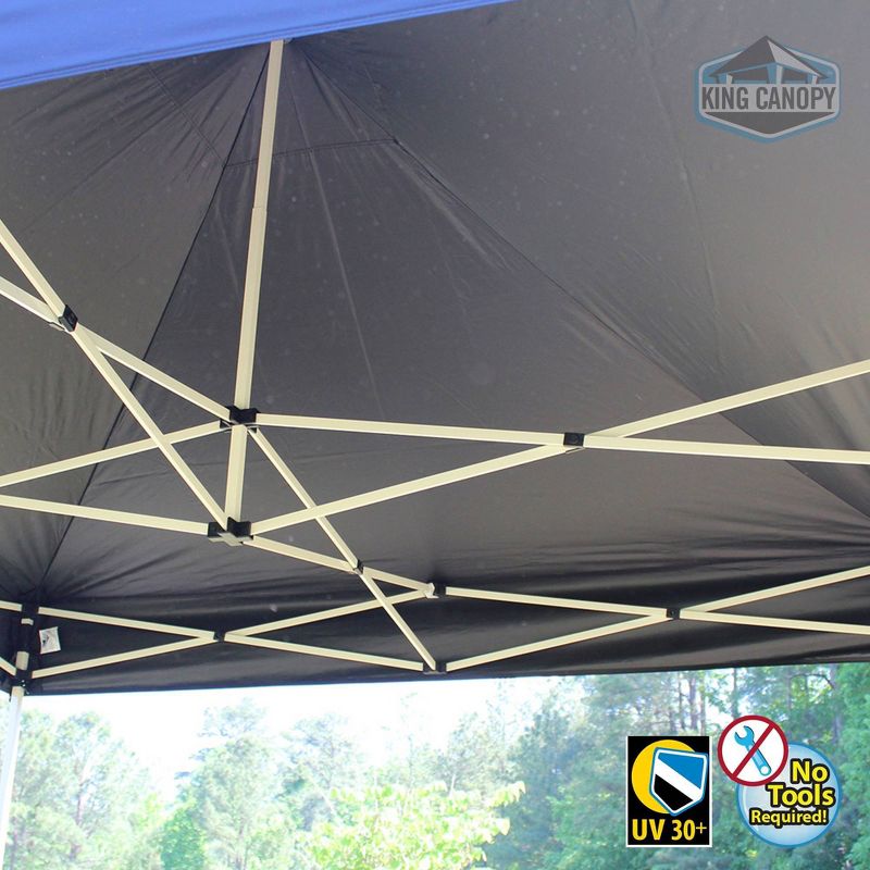 King Canopy 10'x10' Festival Instant Pop Up Tent with Black Cover