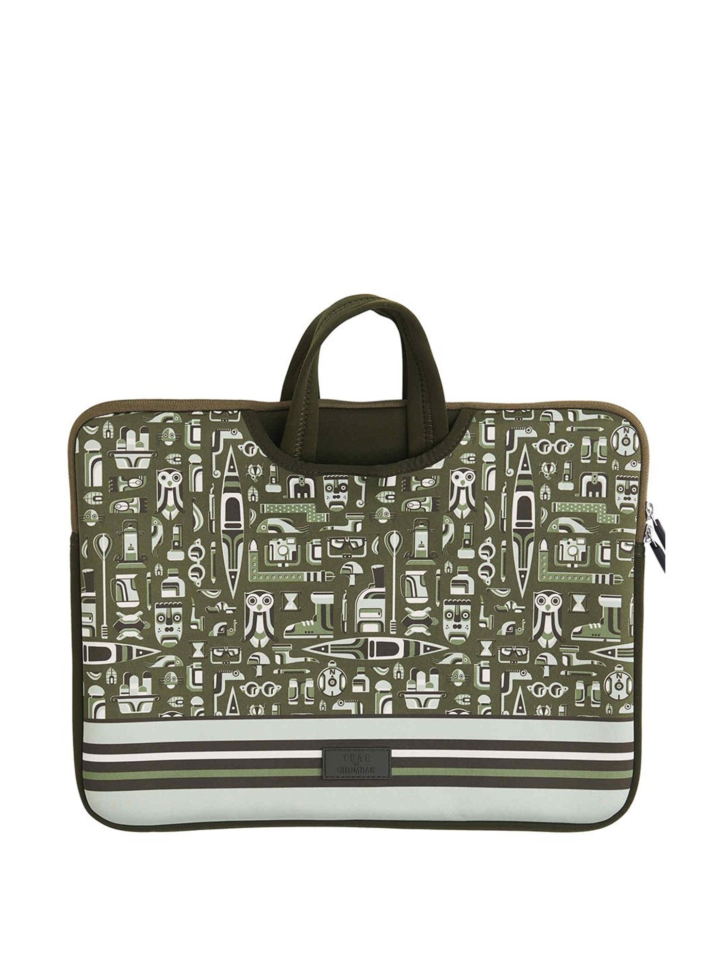 TEAL By Chumbak Travel The World Laptop Sleeve - 15inch