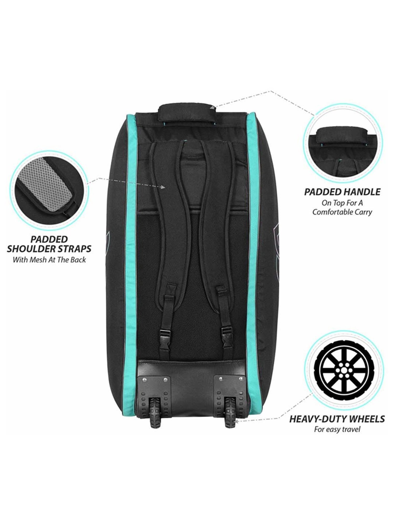 DSC Cynos Wheelie Cricket Kit Bag Size - Free Size