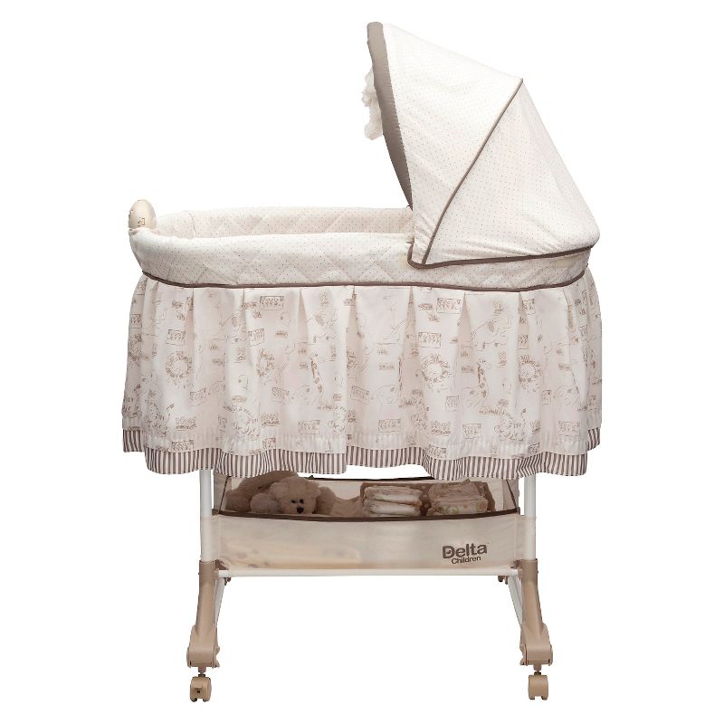 Simmons Kids' Silent Auto Gliding Deluxe Bassinet - Embossed Paisley