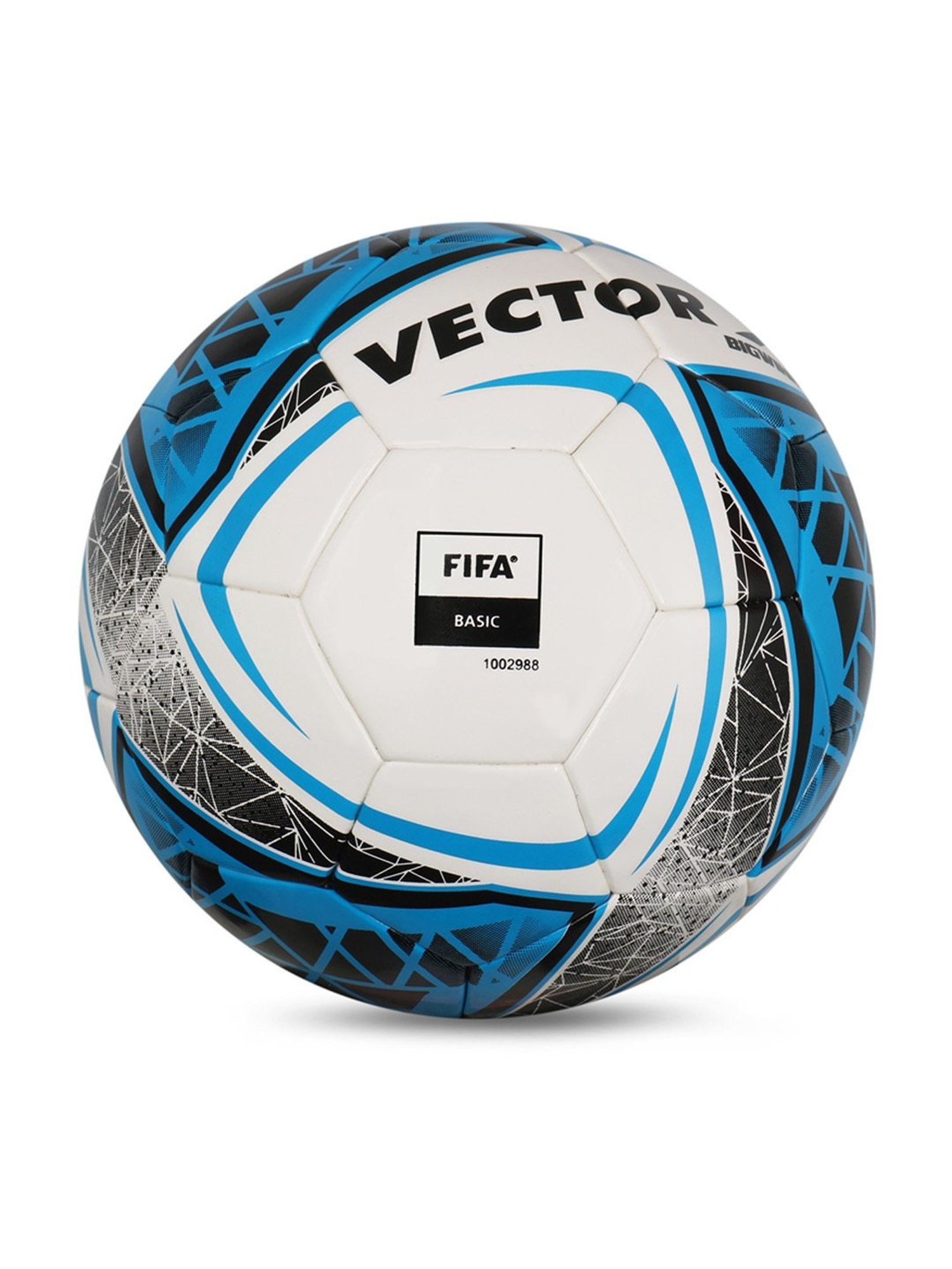 Vector X White & Sky Blue Football - Size 5