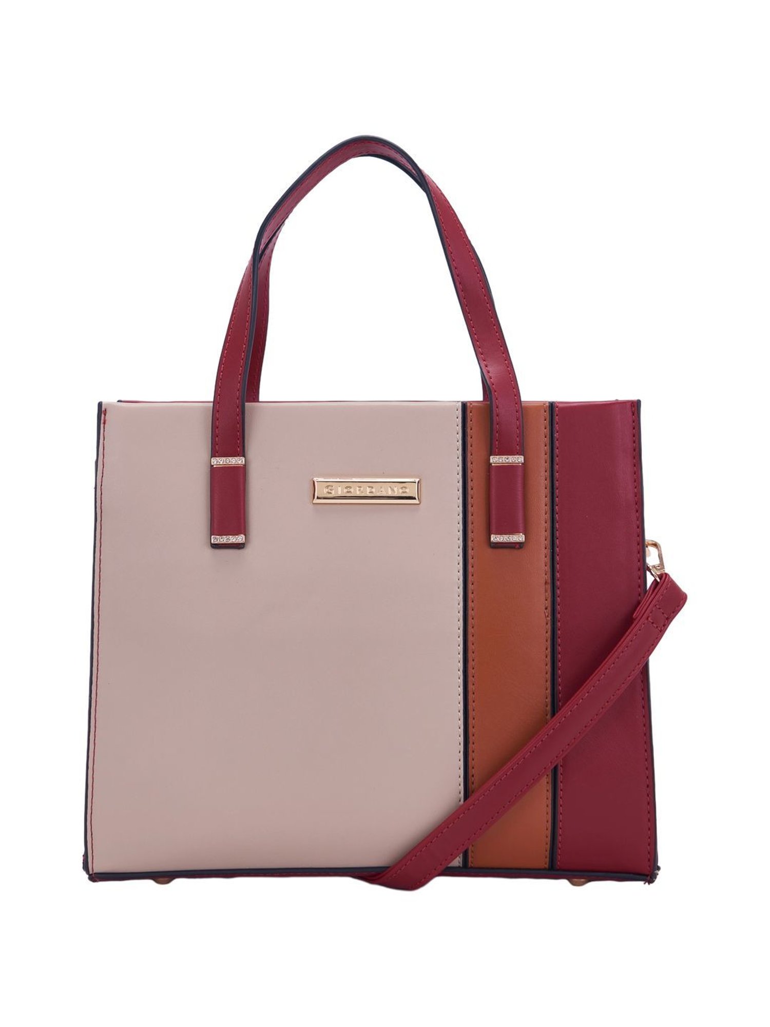 ZOUK Kashmir Blooms Classic Multicolor Printed Medium Handbag