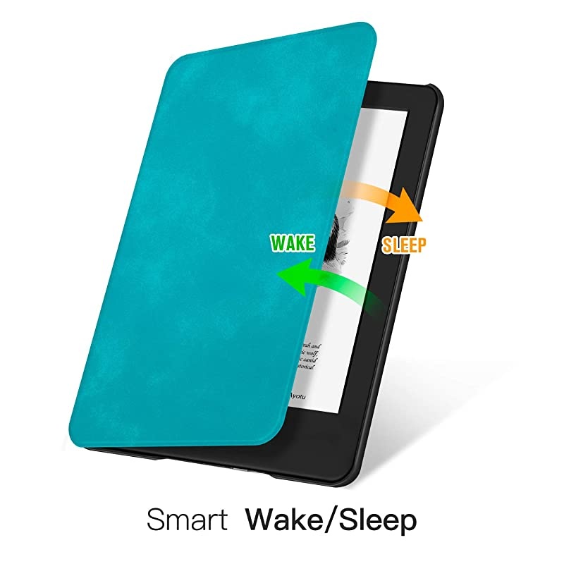 Skin Touch Feeling Case for AllNew Kindle 10th Gen 2019 Release Only ThinnestampLightest Smart Cover with Auto WakeSleep Support Back Cover adsorption Not Fit Kindle PaperwhiteSky Blue