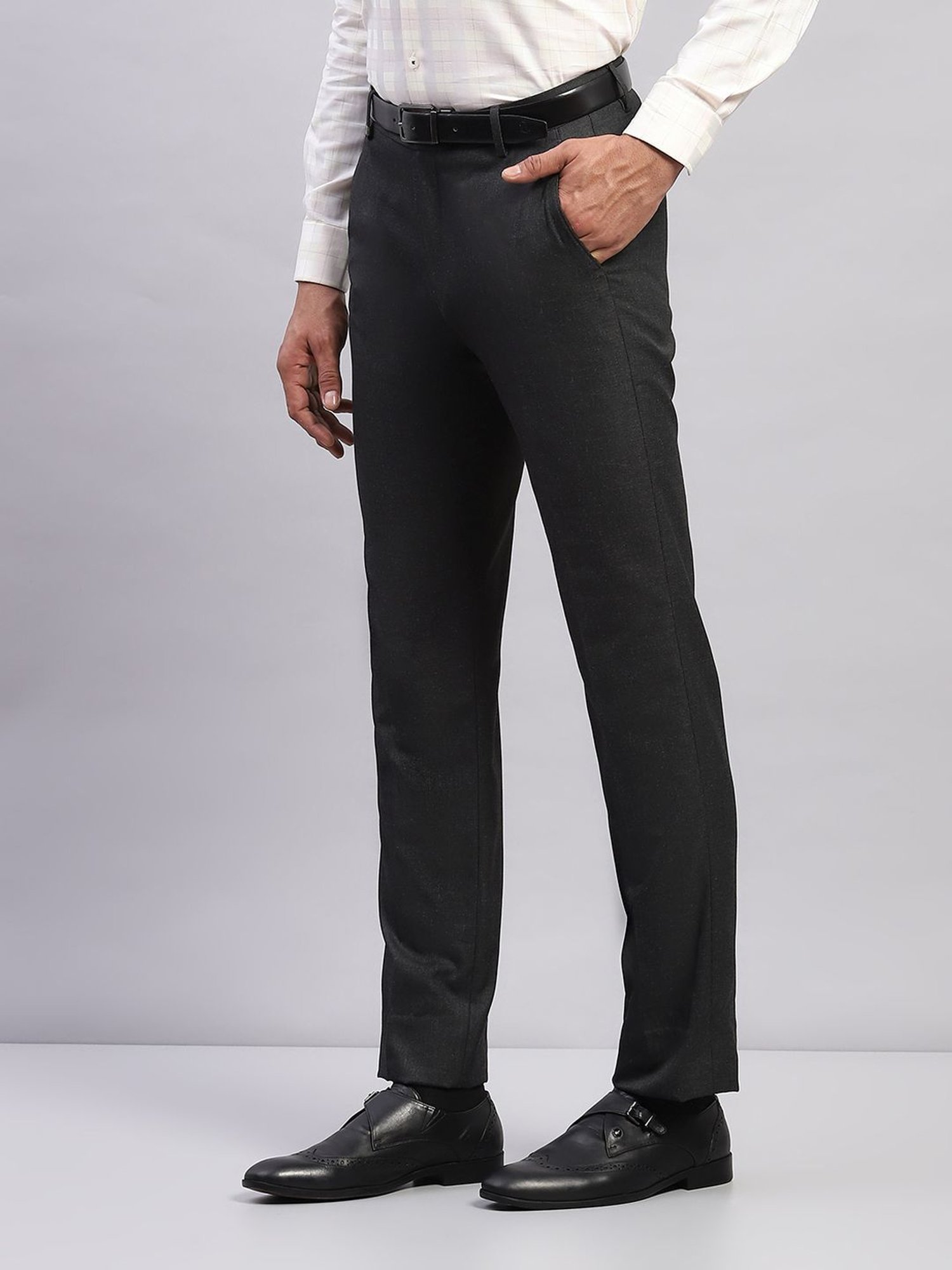 Monte Carlo Dark Grey Smart Fit Trousers
