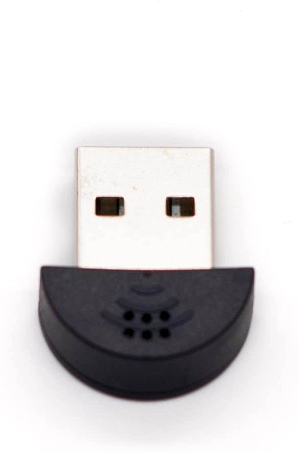 Mini USB 2.0 Microphone Mic for Laptop/Desktop PCS - Skype/Voice Recognition Software Driver-Free Audio Receiver Adapter for MSN PC Notebook