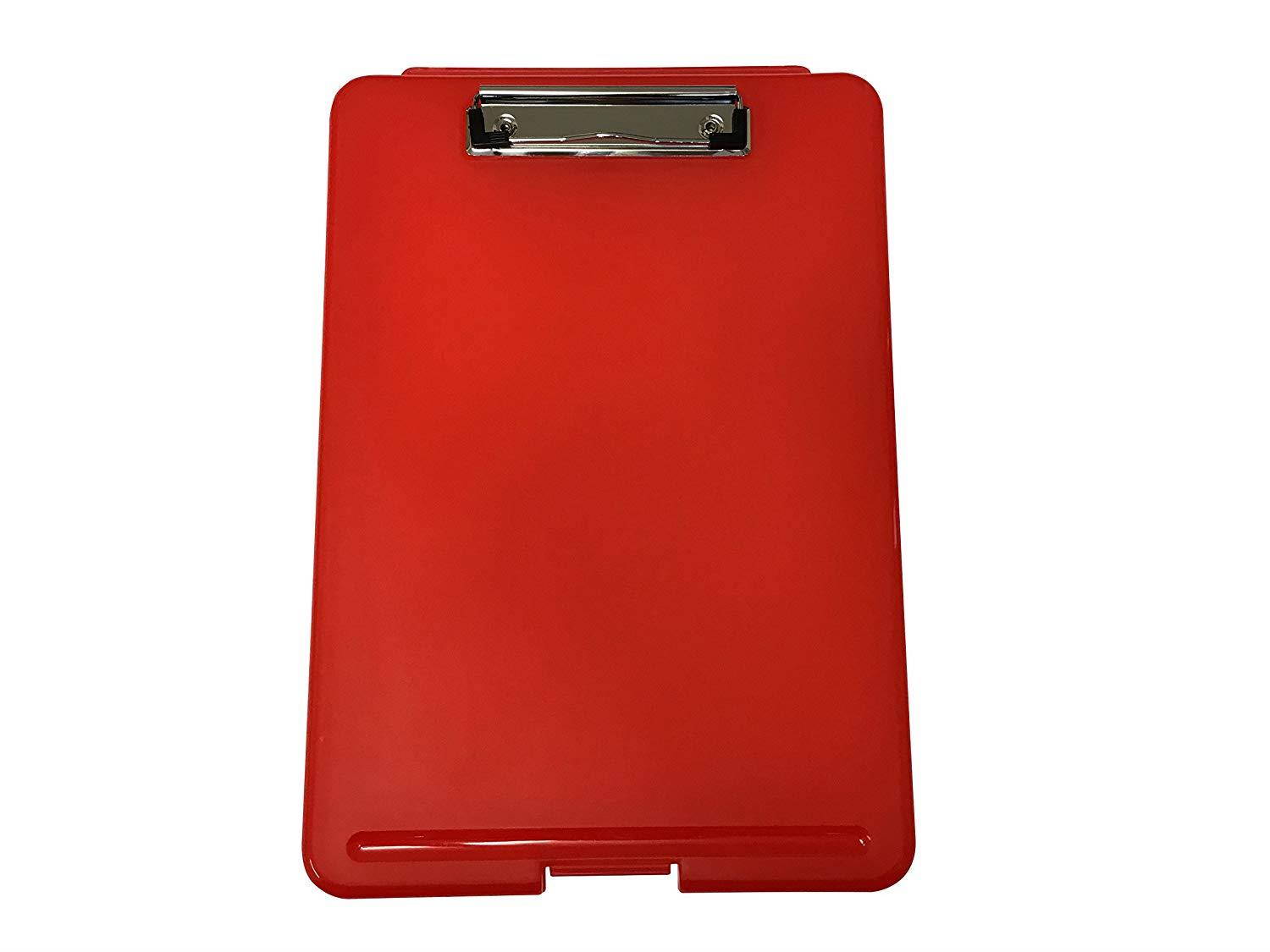 Janrax A4 Red Clipboard Box File - Storage Filing Case