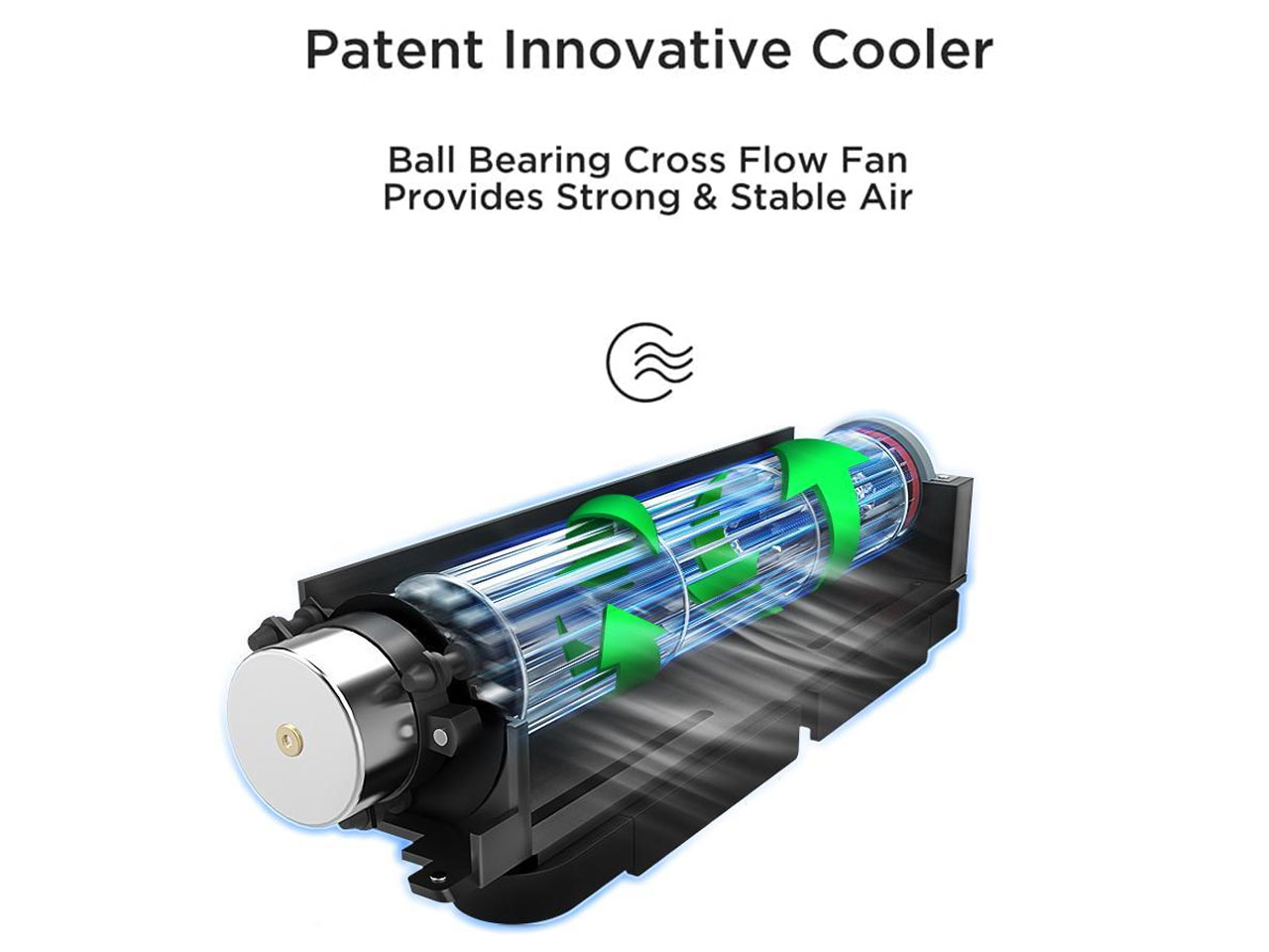 Laptop Cooling Pad, Laptop Cooler with 5 Quiet Red LED Fans for 12"-17" Inch Laptop, Dual USB 2.0 Ports, Portable Angle Adjustable Laptop Stand for Gaming Laptop-Green