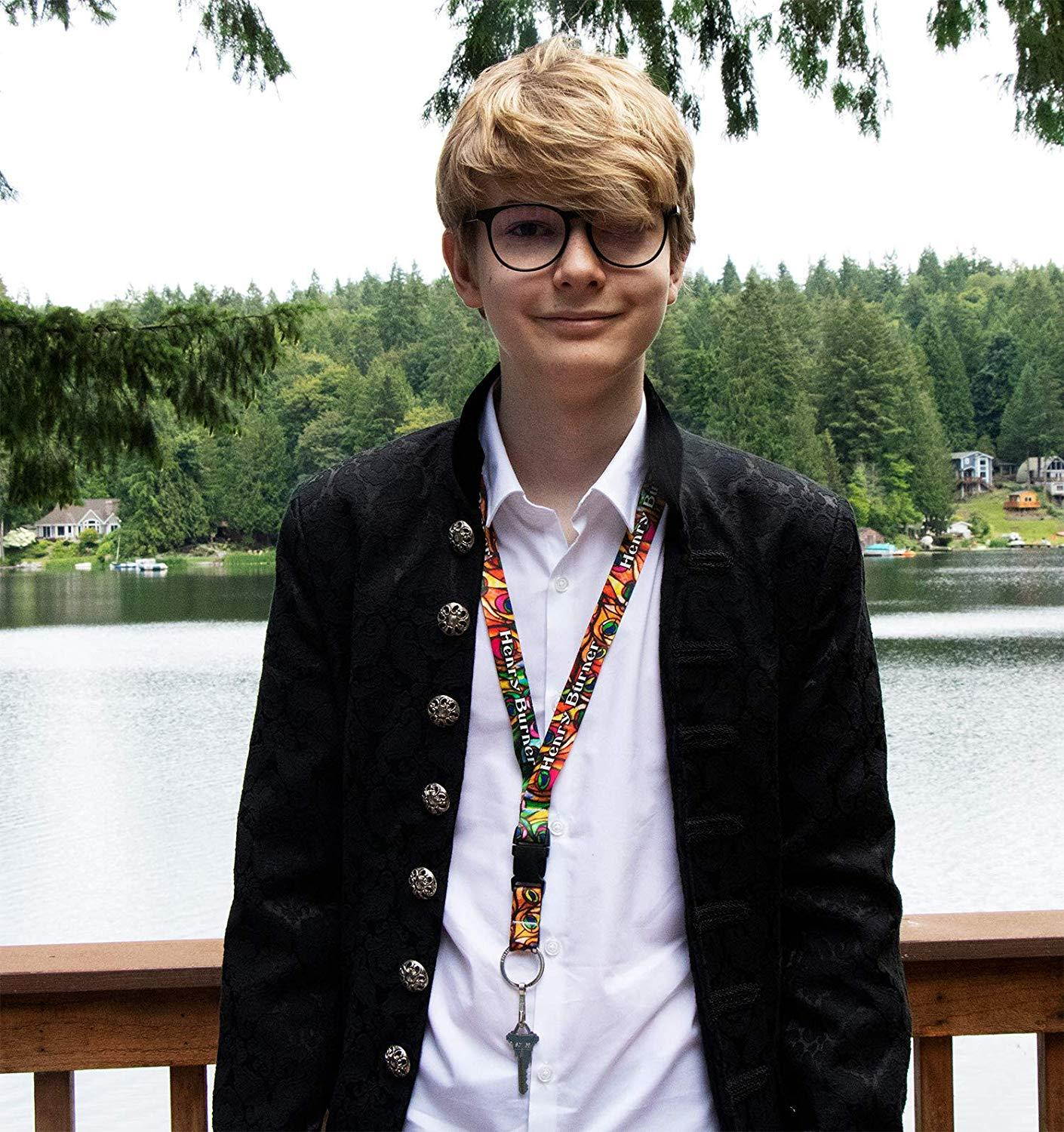 Buttonsmith We The People Premium Lanyard with Buckle and Flat Ring - Made in The USA