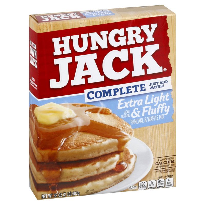 Hungry Jack Complete Extra Light & Fluffy Pancake Mix - 32oz