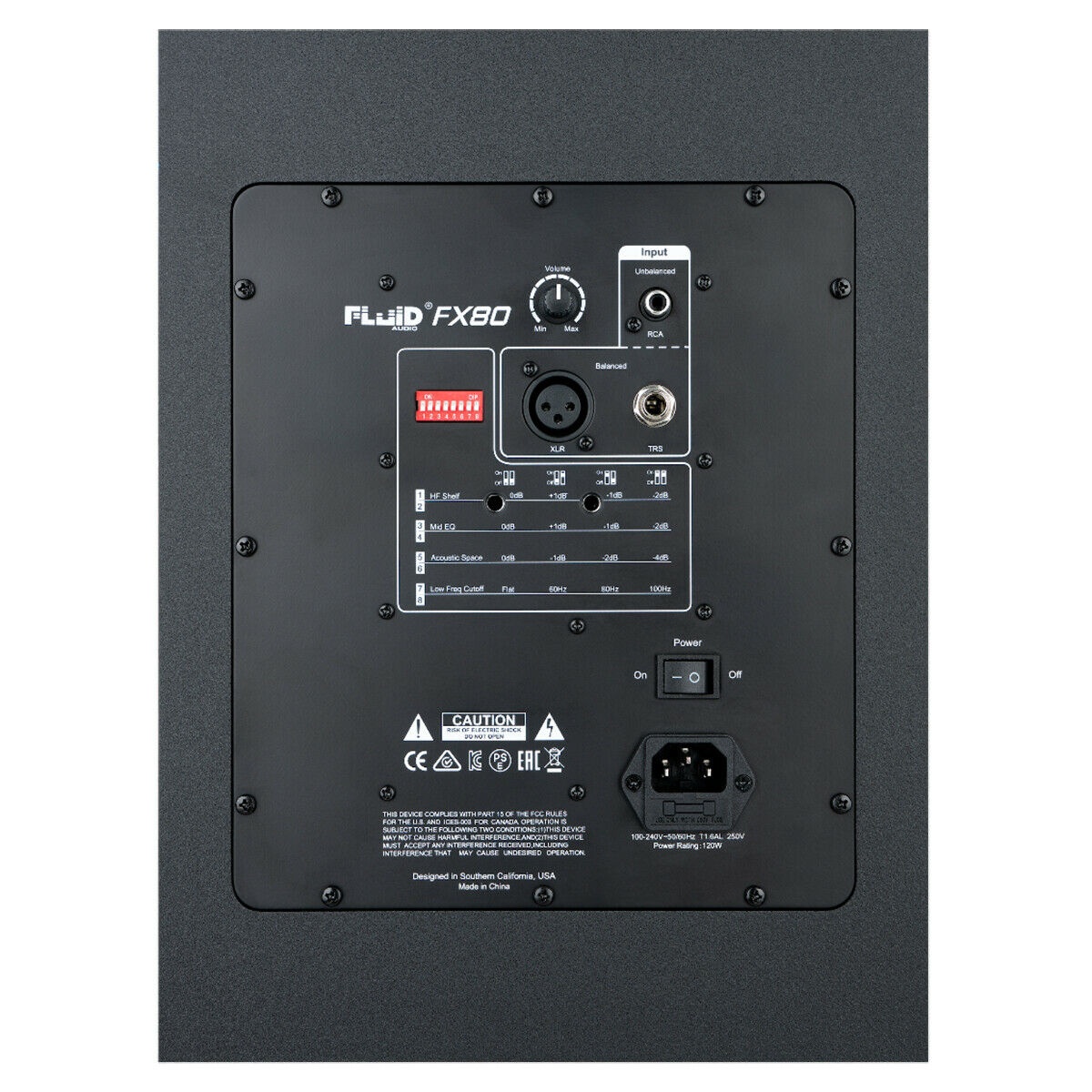 Fluid Audio FX80 8-Inch Coaxial Active Powered Recording Studio Monitor