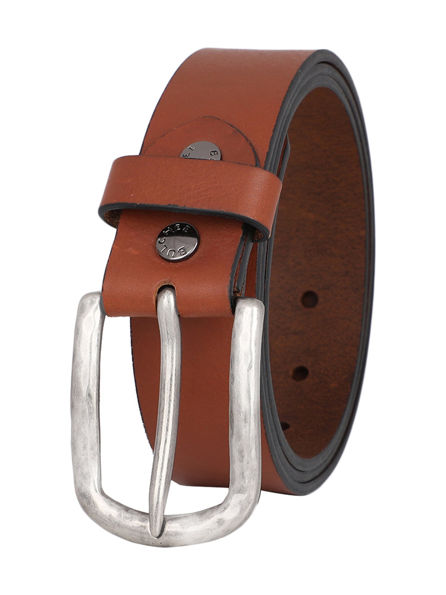 BULCHEE Tan Leather Casual Belt for Men