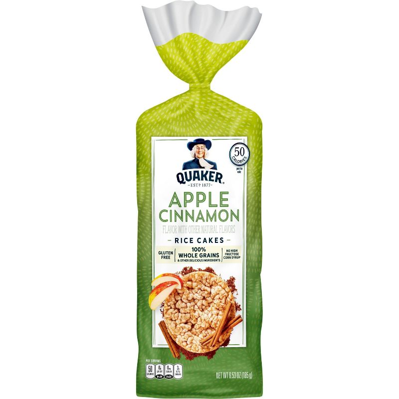 Quaker Large Rice Cake Apple Cinn - 6.53oz