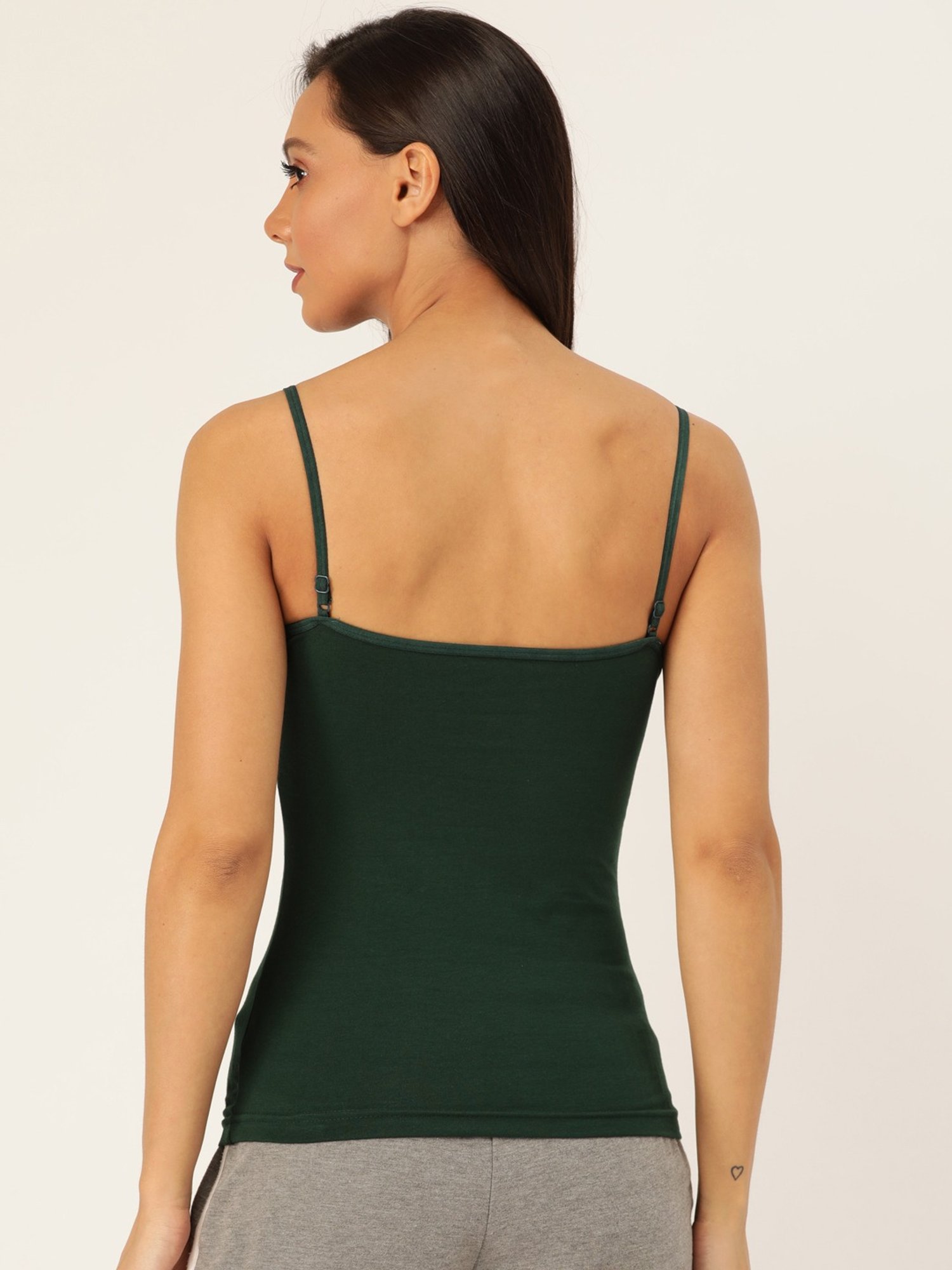 Lady Lyka Multicolor Cotton Camisole (Pack Of 2)