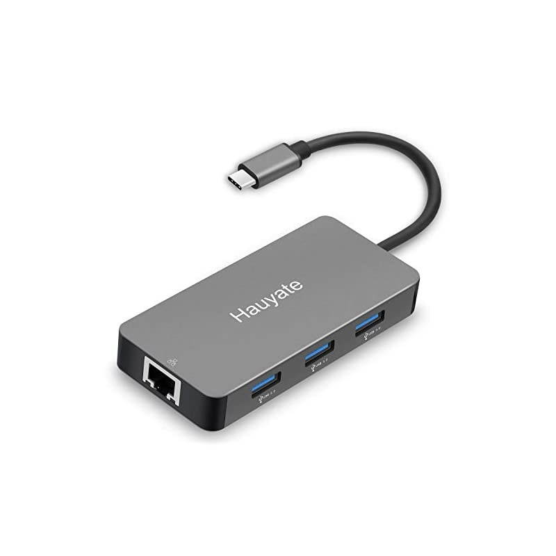 USB C Hub Adapter  8 in 1 Portable Aluminum Dongle 4k HDMI HD Video Type C Ethernet USB 30 Hub SDTF Card Reader for MacBookProAir iPad ChromeBook XPS and More Type C Devices