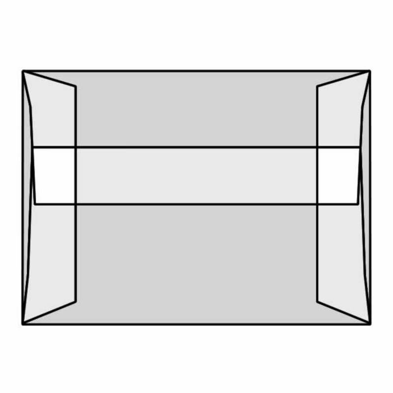 #A-6 Announcement Envelopes, 4-3/4" x 6-1/2", 30#, White Translucent, Acid Free, Side Seams, Square Flaps (Box of 500)