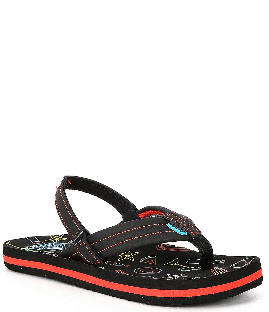 Reef Boys' Little Ahi Glow Flip Flops (Toddler)