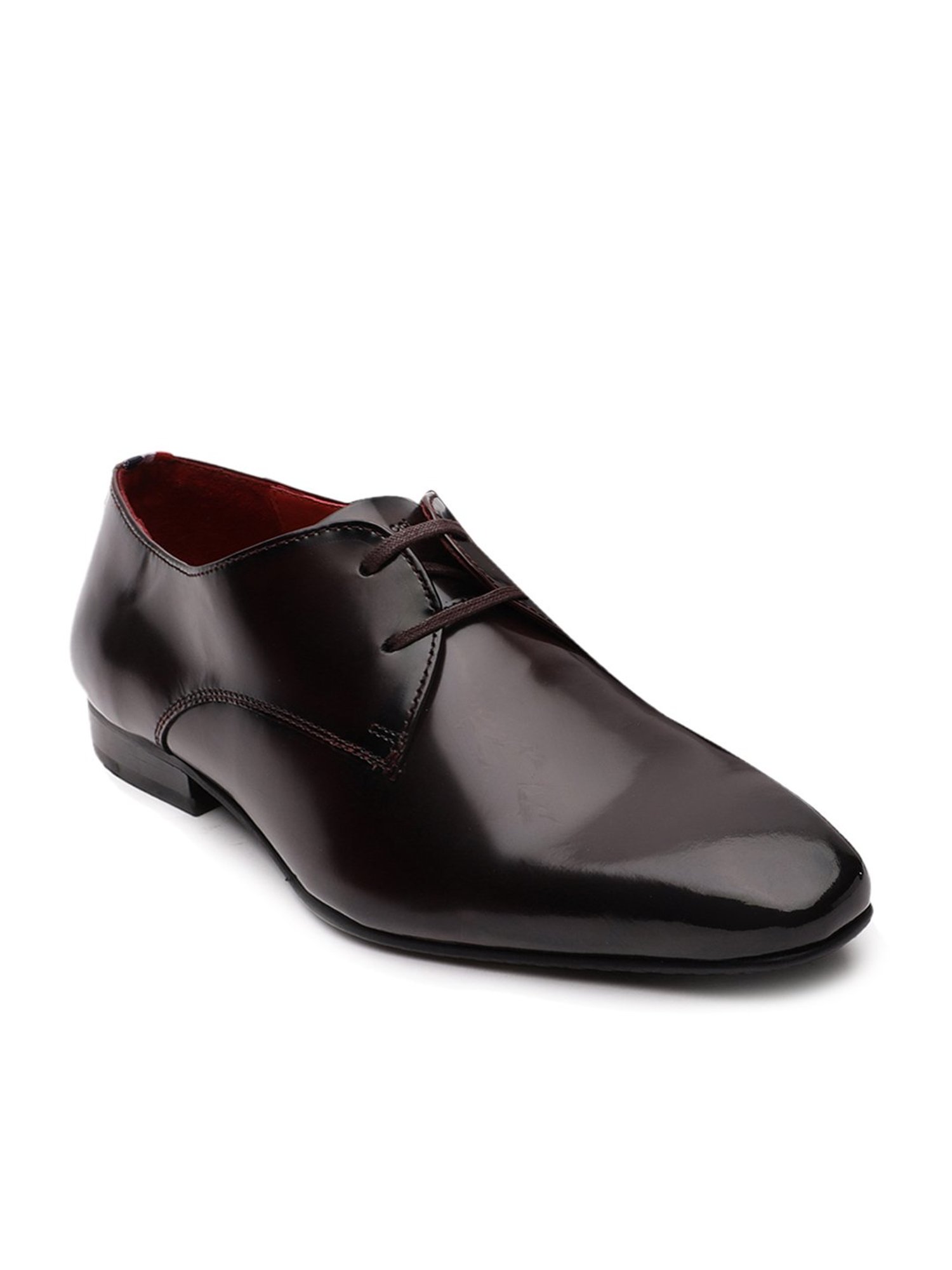 Gabicci Men's Dapper Burgundy Derby Shoes