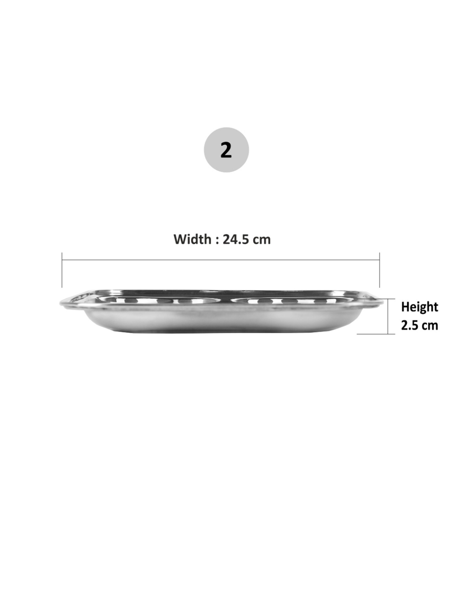 Gibson Home 18" x 24" Ceramic Gracious Rectangular Serving Platter