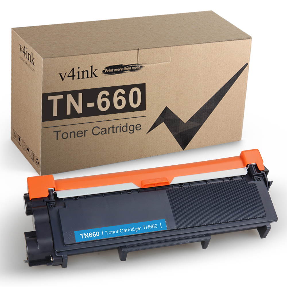 V4INK Black 1-Pack Compatible Toner Cartridge Replacement for Brother TN660 TN-660 TN630 TN-630 for use in HL-L2340DW HL-L2300D HL-L2380DW MFC-L2700DW L2740DW DCP-L2540DW L2520DW HL-L2320D MFC-L2720